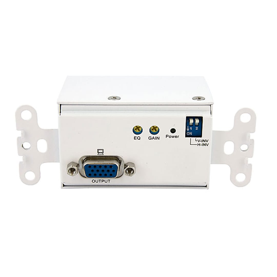 VGA Wall Mount Cat5 Video Extender HD15 to RJ45 Rx