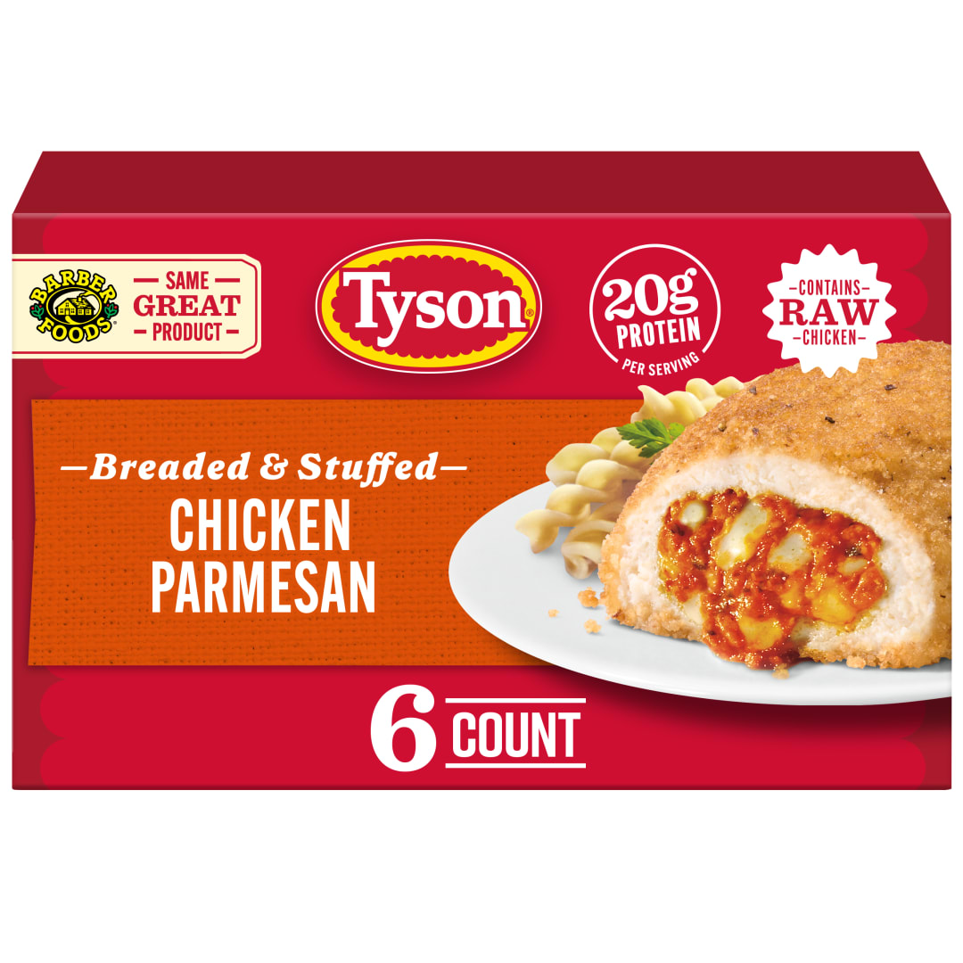 Tyson Frozen Stuffed Chicken Breasts Chicken Parmesan, 6 Count
