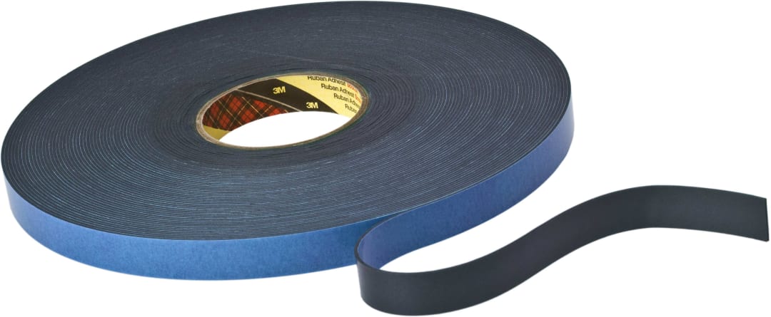 3M™ Double Coated Foam Tape 9515B, Black, 19 mm x 33 m, 1.5 mm