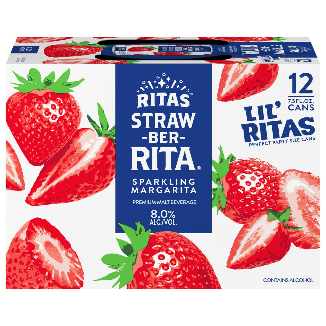 Ritas Sparkling Strawberrita Margarita 12 - 7.5 fl oz Cans
