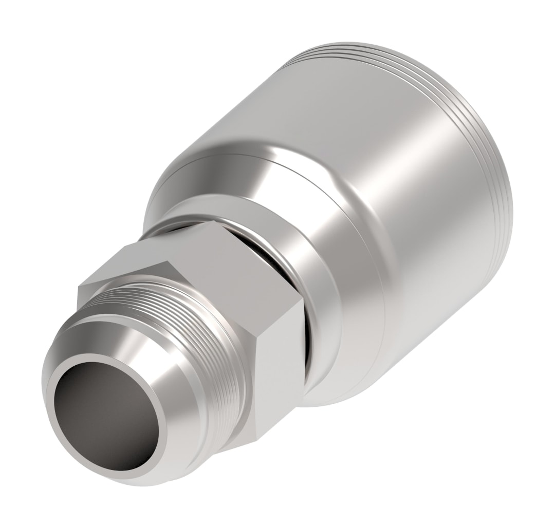 Aeroquip 1 1/4" Male JIC x 1 1/4", 4 Wire Hydraulic Hose Fitting