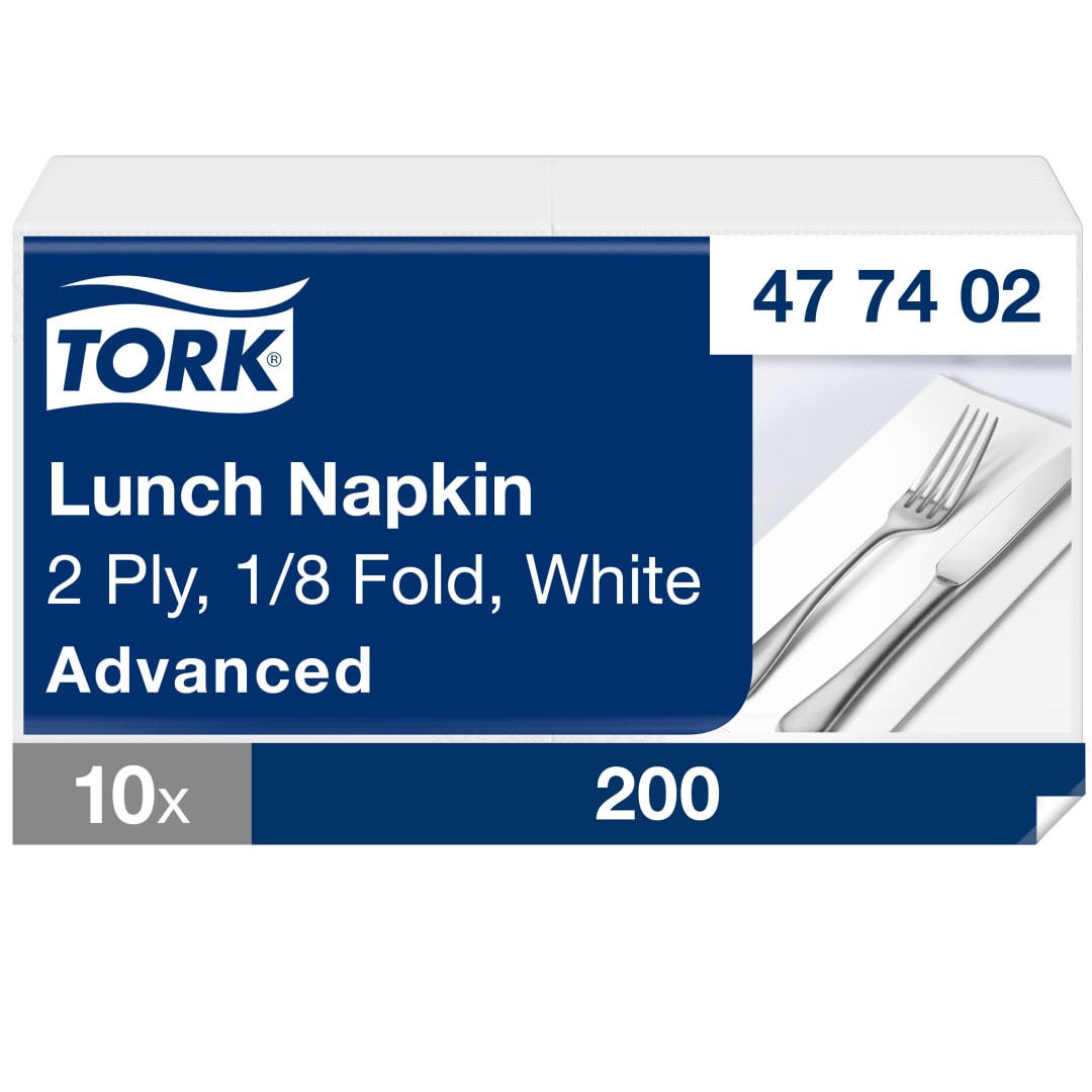 Tork LunchNap 2P 8F White 200/10