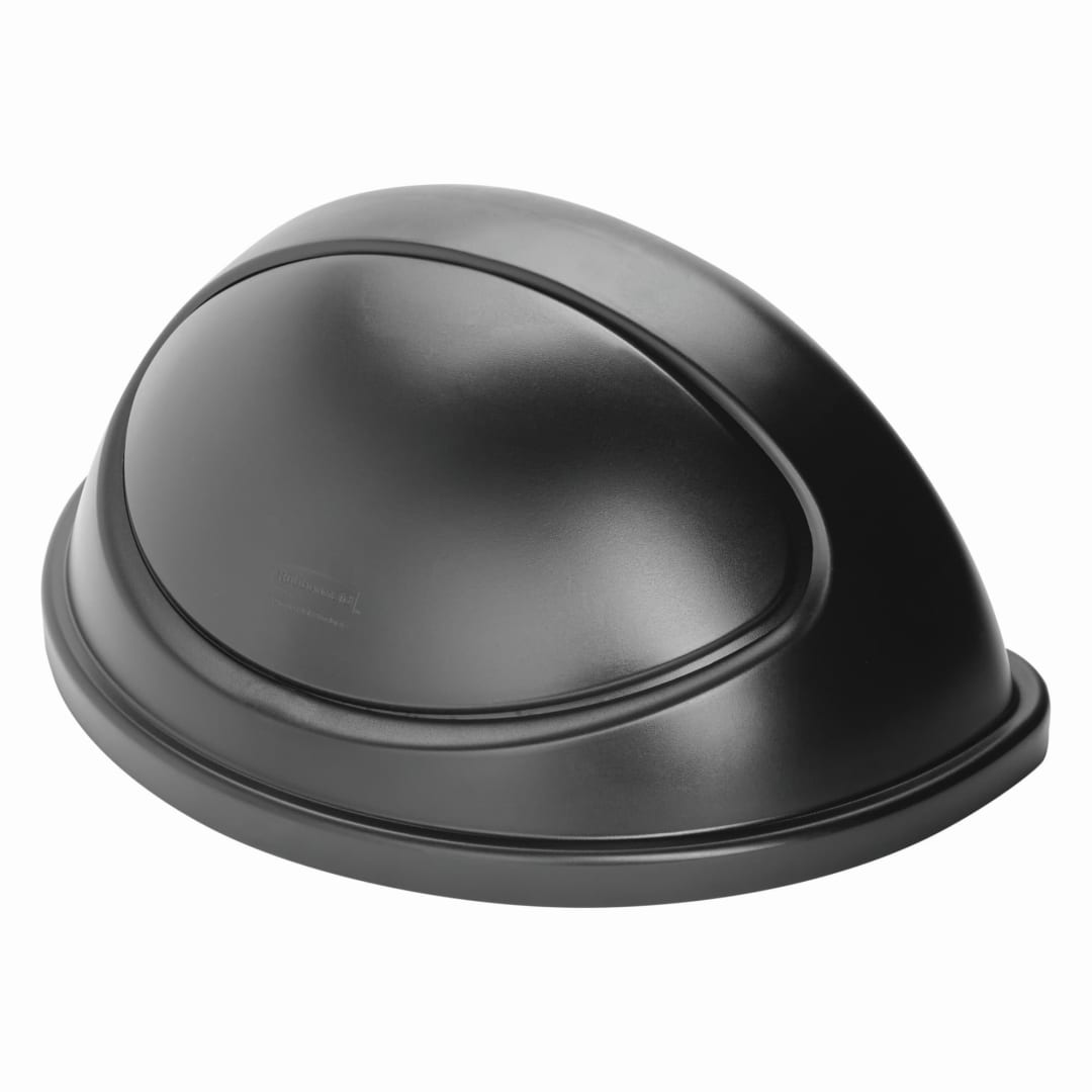 Untouchable® 21 Gal Half Round Swing Lid Black