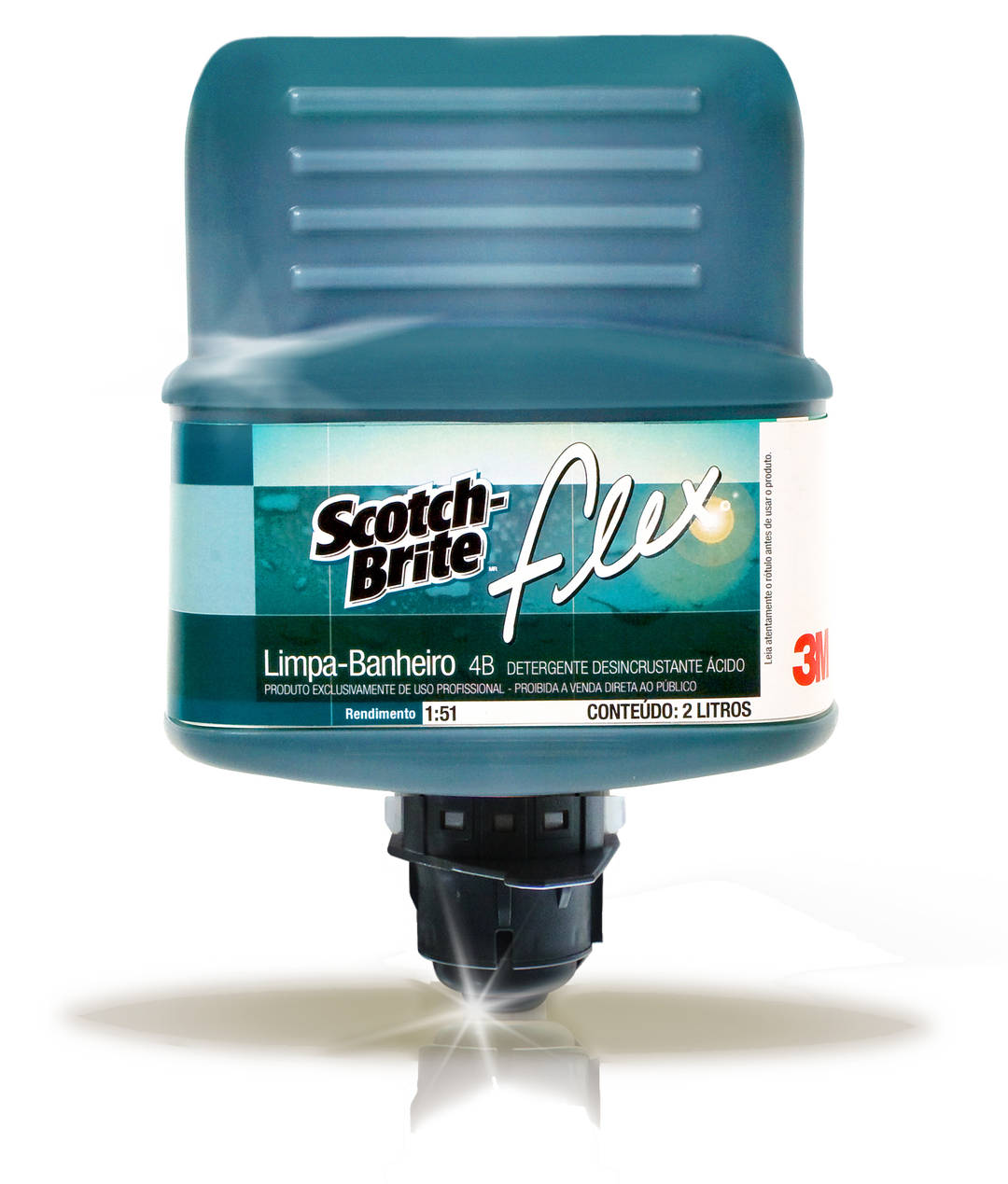 Limpa Banheiro Flex 4B Scotch-Brite™ para Limpeza Profissional, 2 Litros, Caixa com 6