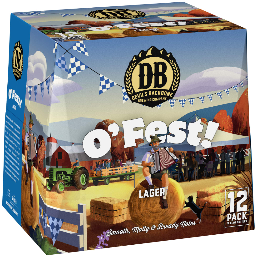 Devils Backbone Brewing Company O'Fest! Lager, 12 Pack 12 fl. oz. Bottles, 5.9% ABV