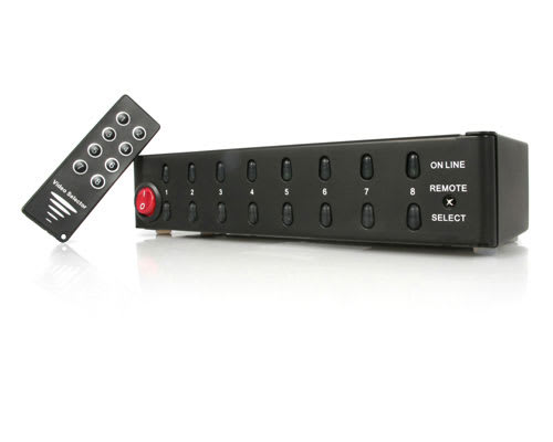 8 Port VGA Video Selector Switch with Remote