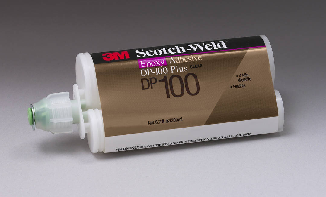 3M™ Scotch-Weld™ 2-Komponenten-Konstruktionsklebstoff auf Epoxidharzbasis DP100 Plus, Transparent, 48.5 ml