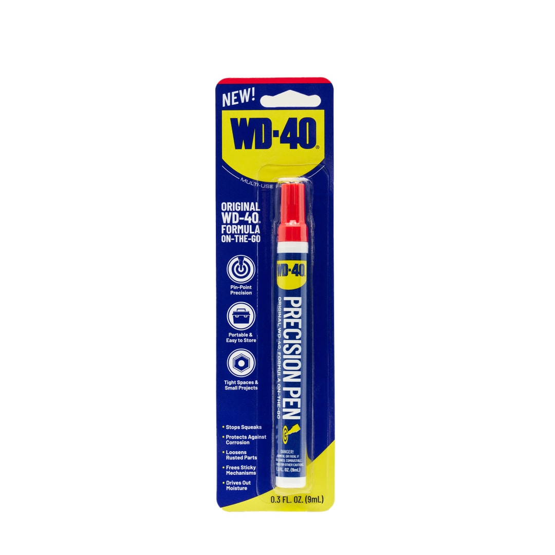 WD-40® Precision Pen 9 mL 1-Pack, Portable Lubricant for Small Vehicle Parts &amp; Tight Spaces