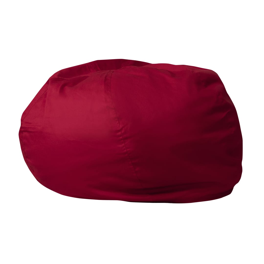 Duncan Oversized Solid Red Refillable Bean Bag Chair for All Ages