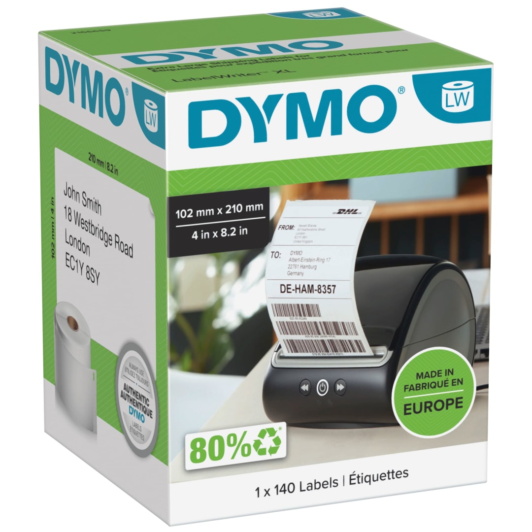 DYMO® LabelWriter™ XL Shipping Labels DHL format 102 x 210 mm