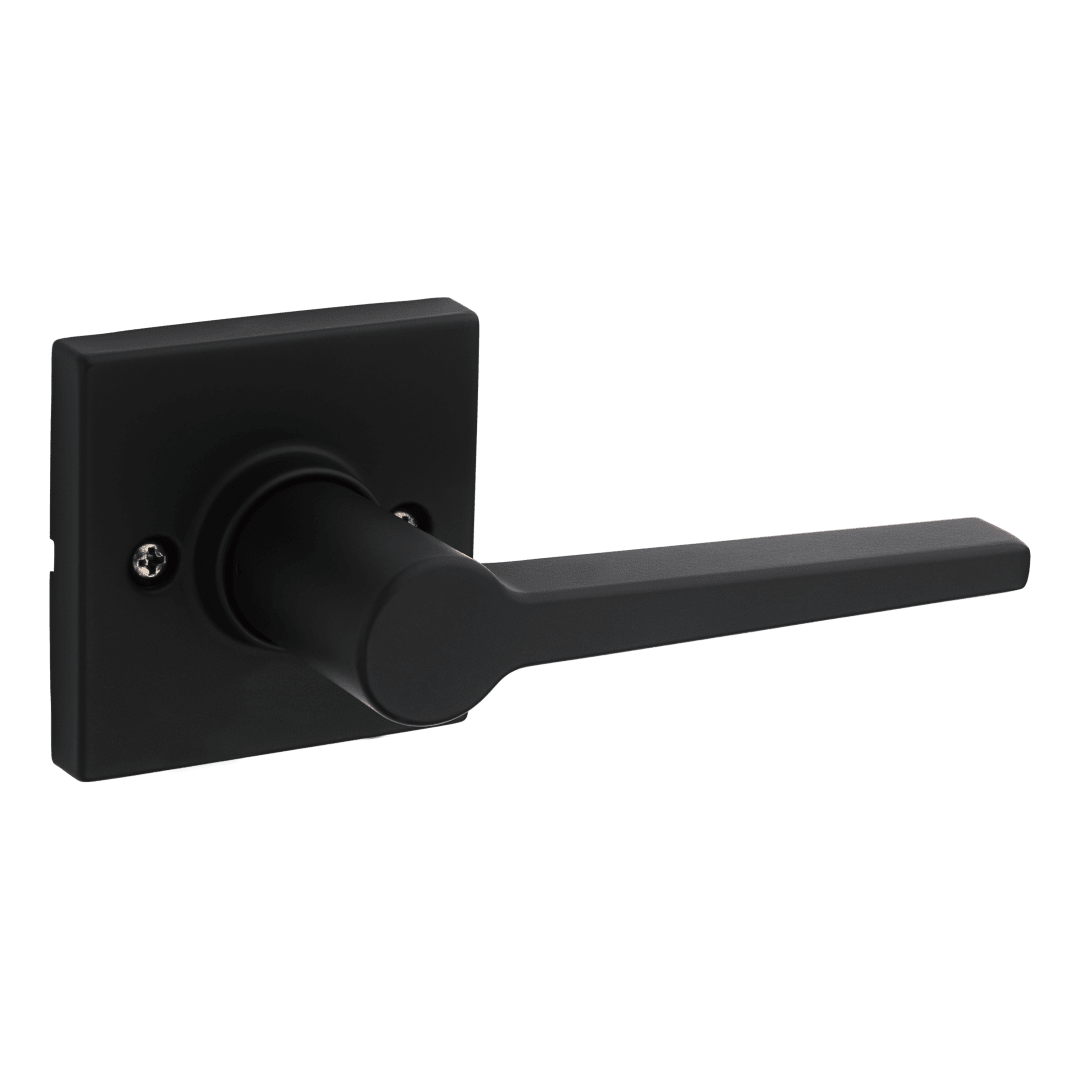 Safelock Daylon Lever (Square) - Hall/Closet in Matte Black