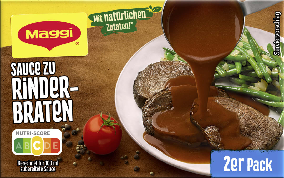MAGGI Sauce zu Rinderbraten 2er Multipack, ergibt 500ml
