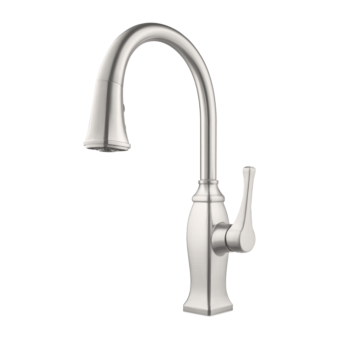 Briarsfield 1-Handle Pull-Down Kitchen Faucet in Stainless Steel