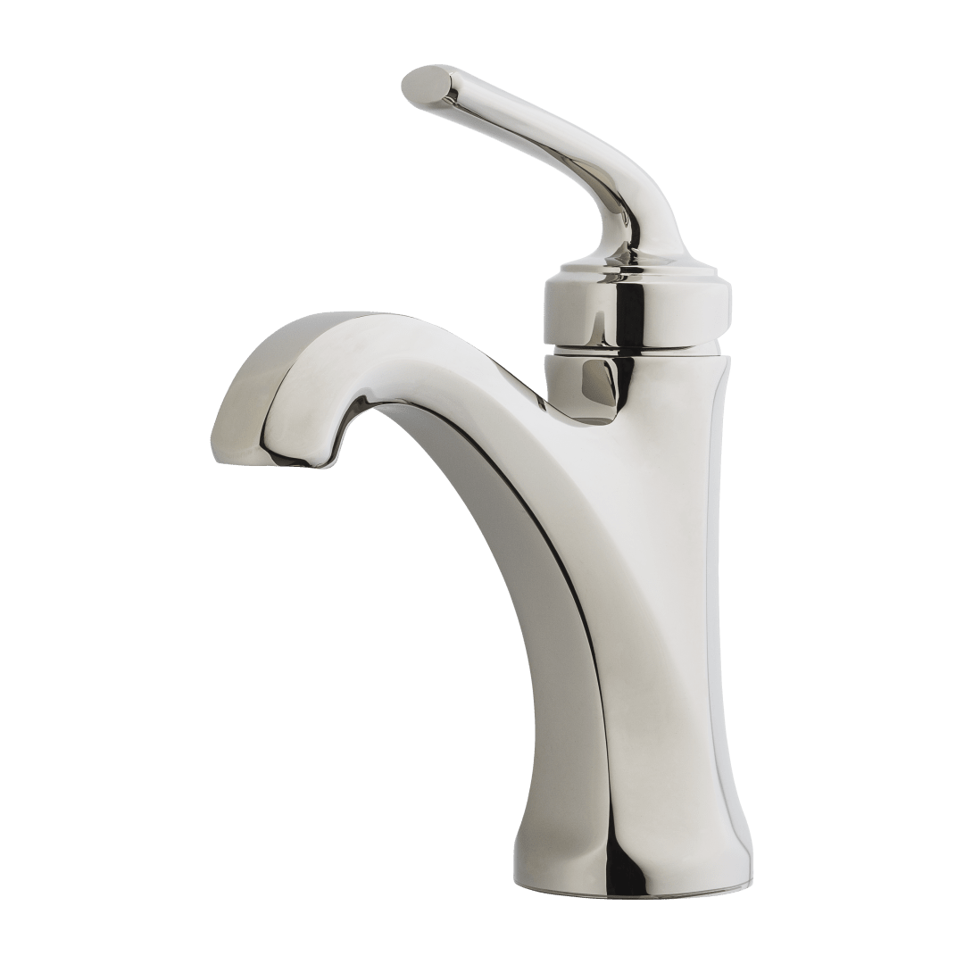 Arterra Single Control 4" Centerset Bathroom Faucet in Polished Nickel