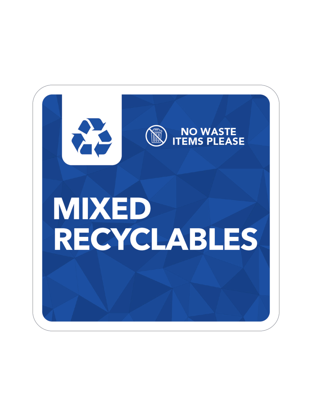 MOSAIC (1) - Label - Recyclables - Blue