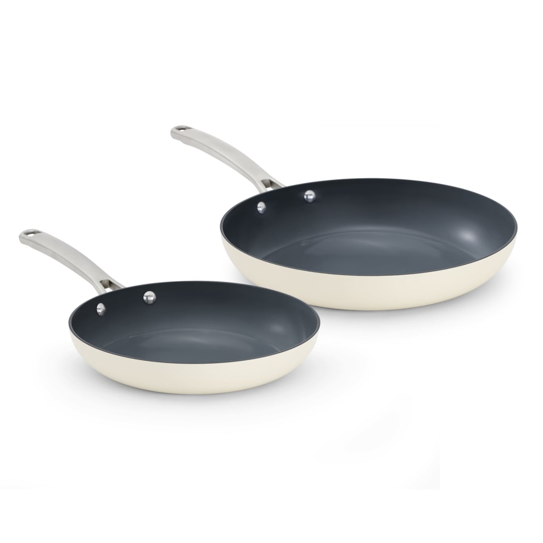 Calphalon® Ceramic Non Stick 10" and 12" Fry Pan Set, Flour