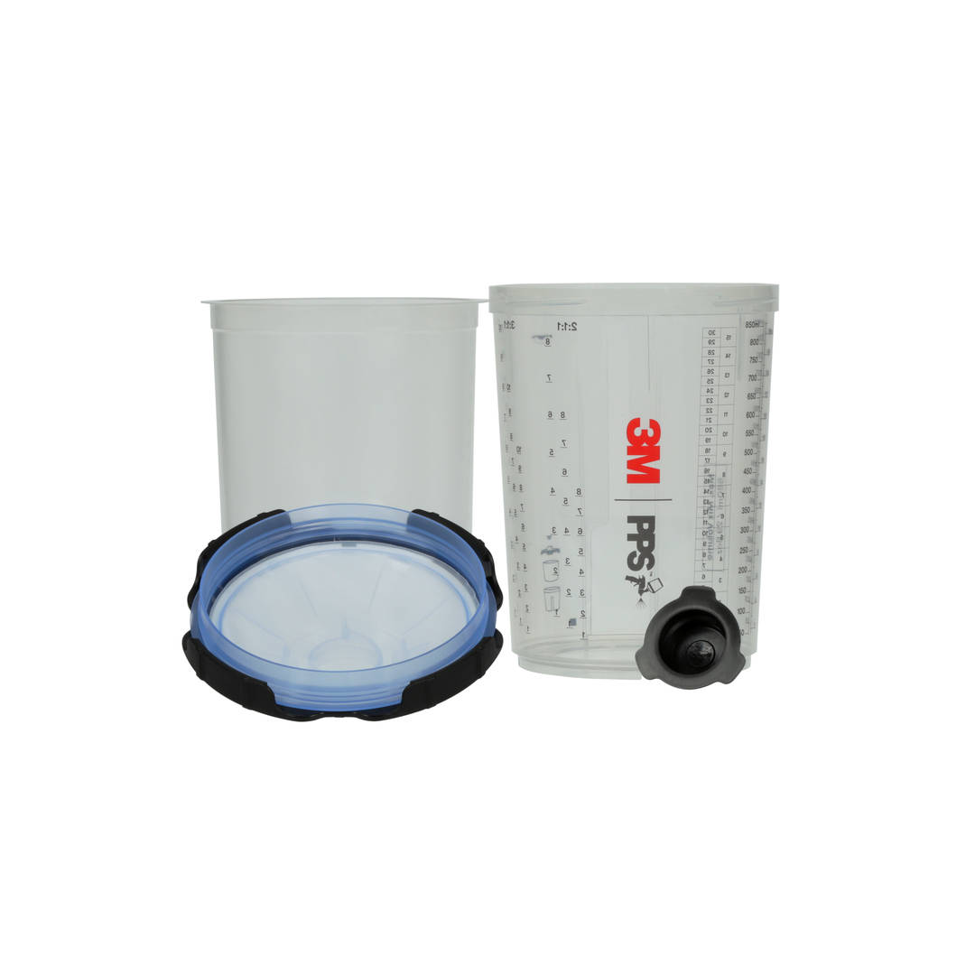 Kit com Copo e Camisa 3M™ PPS™ 2.0, Tamanho Grande 850 mL, Com Filtro 125 microns