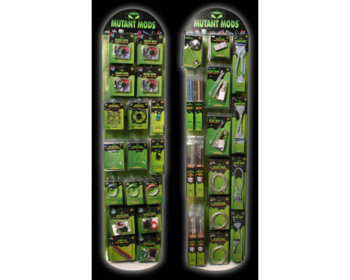 Revolving Mutant Mods Display Rack Merchandising Solution