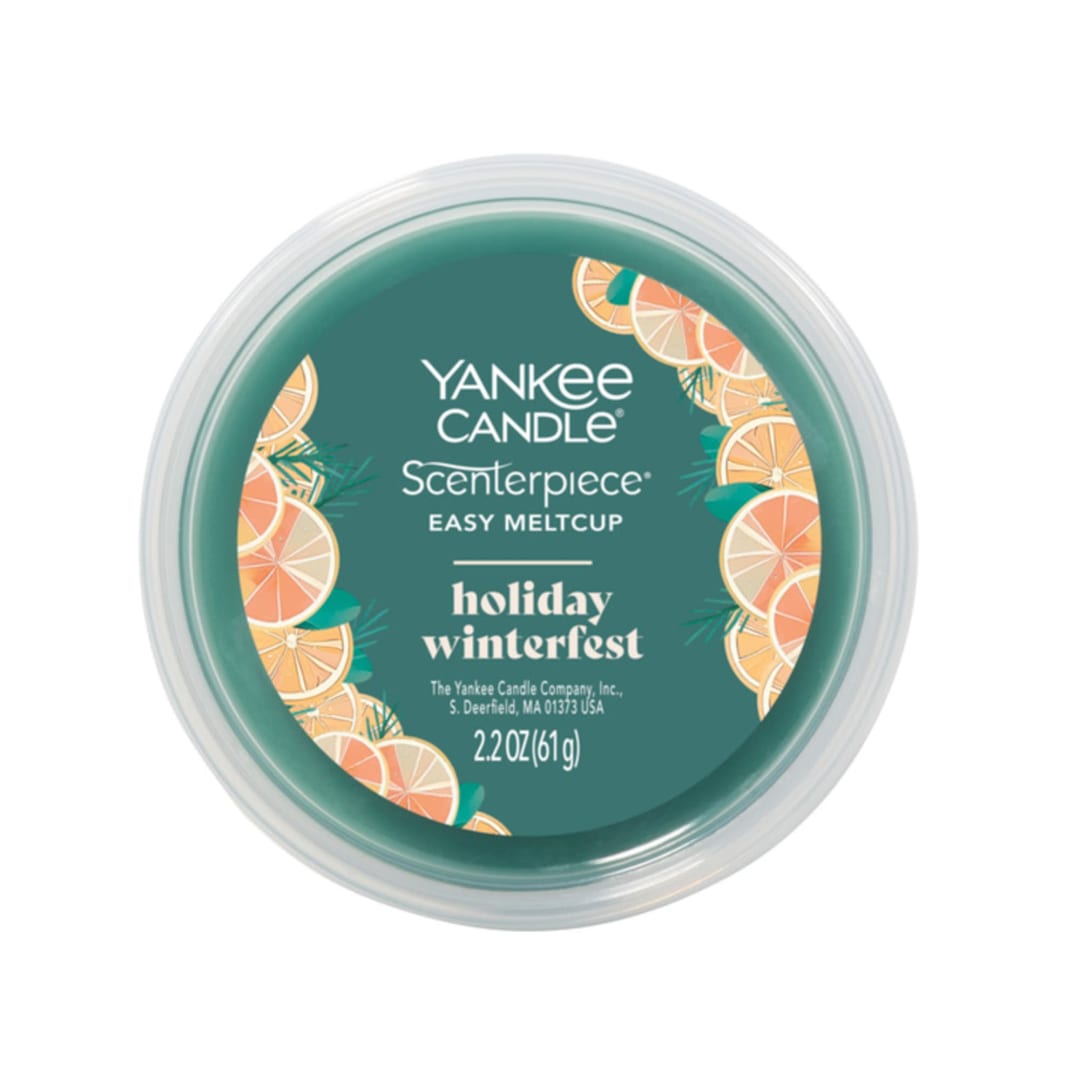 Yankee Candle Holiday Winterfest, 2.2 oz Scenterpiece® Easy MeltCup with up to 24 Hours of Fragrance