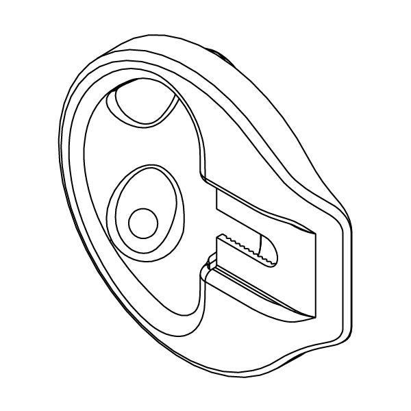Full Round Adjustable Circle Strike for Knob/Lever in Polished Chrome or Satin Chrome Finish 500-Pack