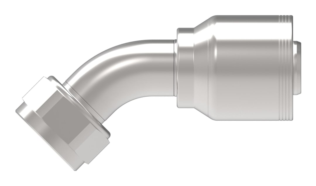 Aeroquip 1 1/4" Female JIC 45 Degree x 1 1/4", 4 Wire Hose Fitting