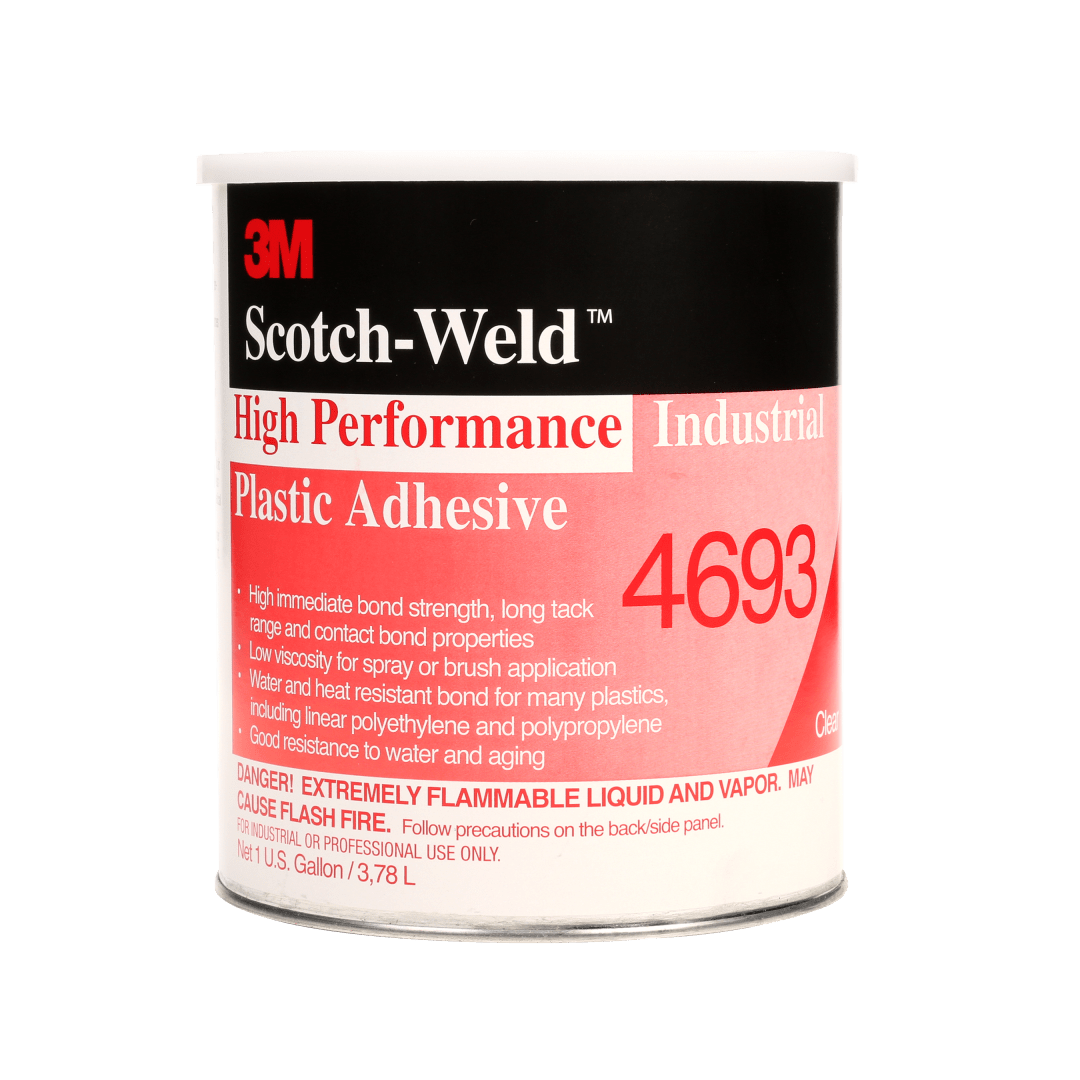 3M™ Lösemittelklebstoff auf Basis Synthetischer Elastomere 4693, Bernsteinfarben, 3.785 L