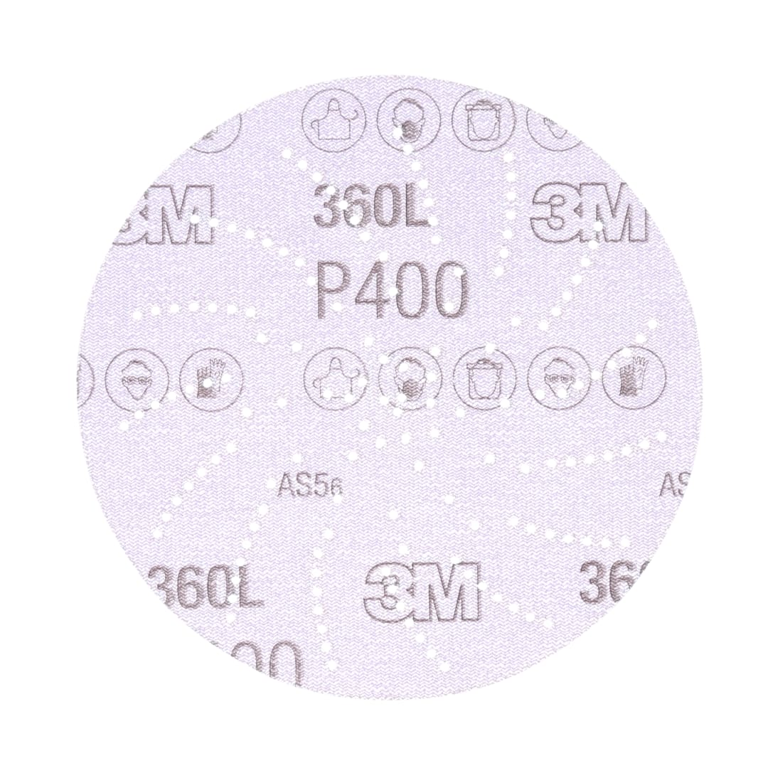 3M Xtract™ Film Disc 360L, 20888, P400 3MIL, 3 in, Die 300LG, 100/Carton, 500 ea/Case, Shrink Wrapped