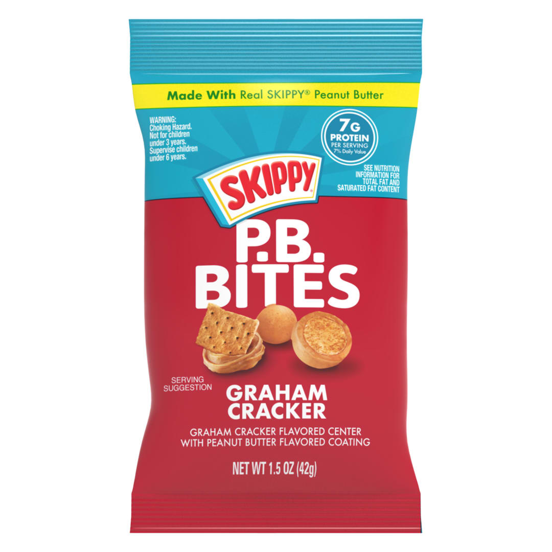 SKIPPY Peanut Butter Bites Graham Pouch