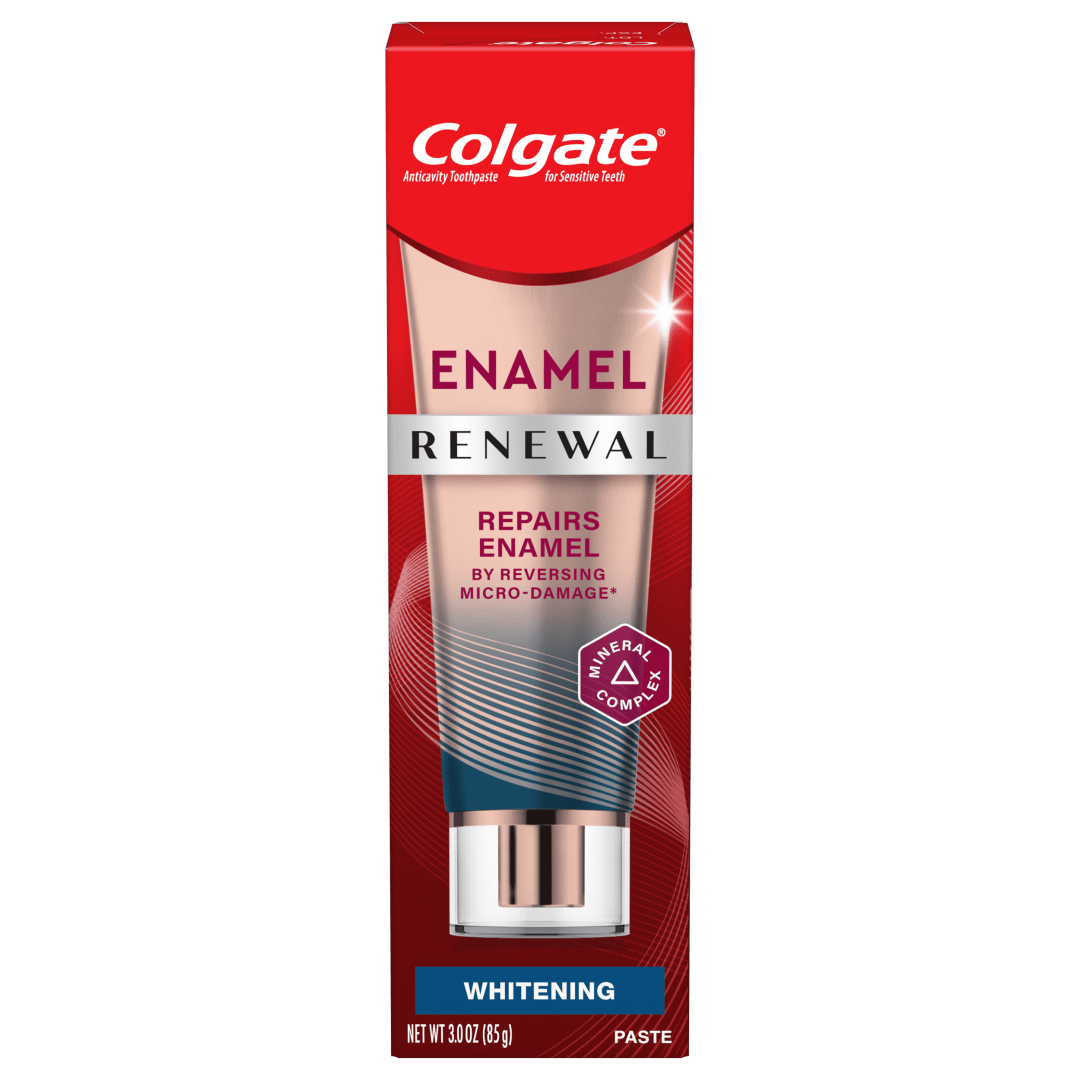 Colgate Enamel Renewal Enamel Repair Toothpaste with Whitening, Mint Whitening Toothpaste, 3 Oz