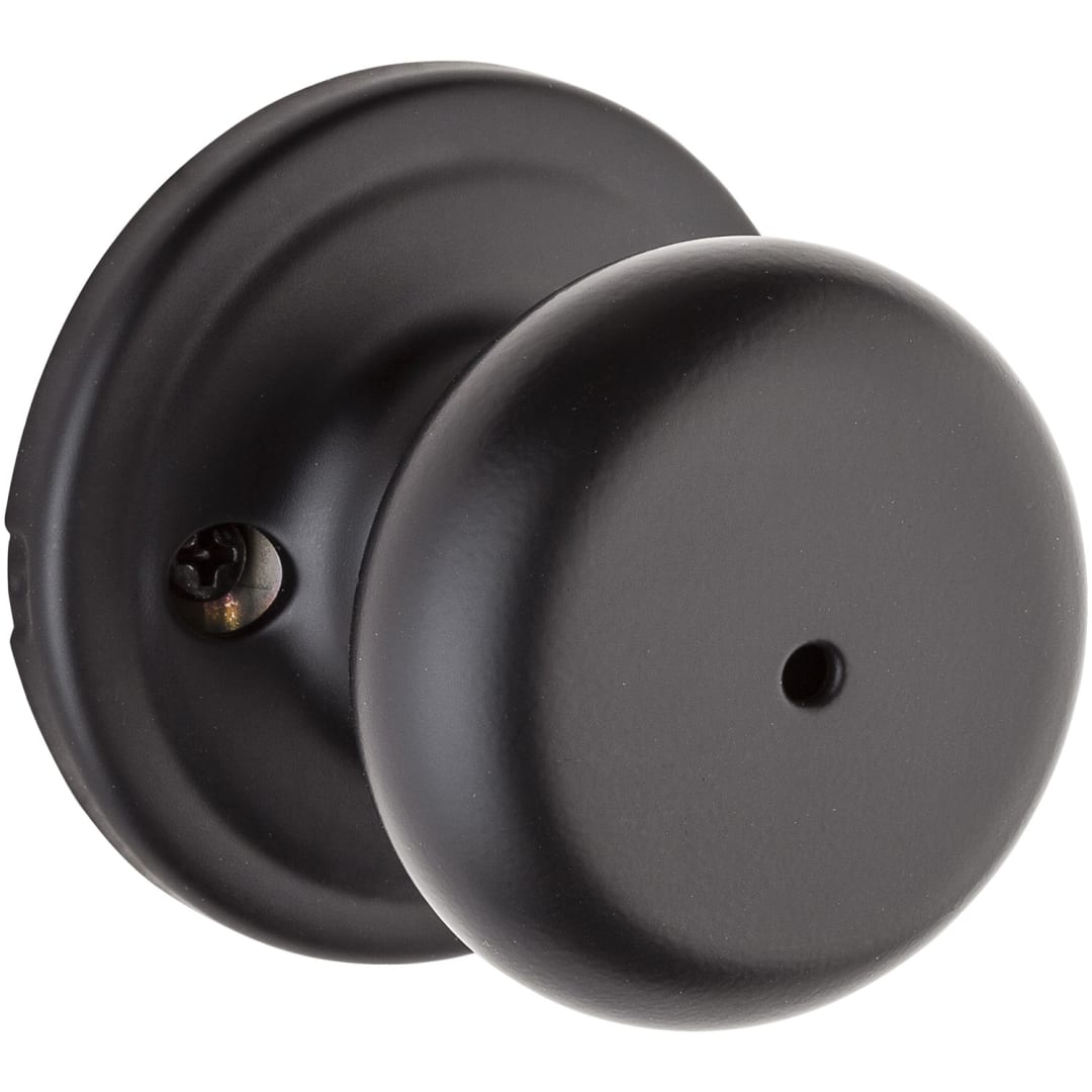 Hancock Bed/Bath Doorknob in Matte Black with Microban Protection