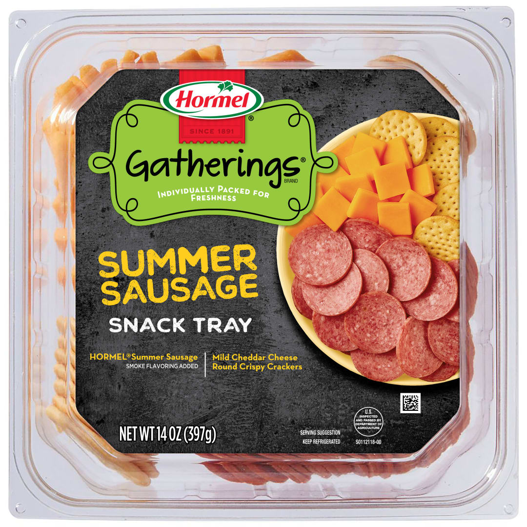 Summer Sausage and Cheese Snack Tray