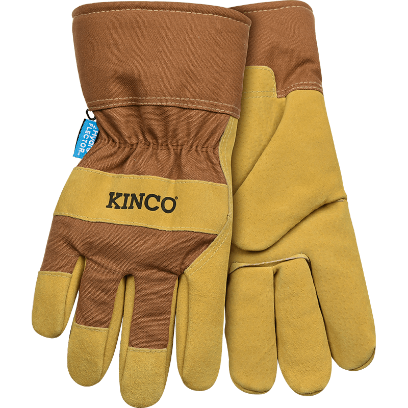 HydroFlector™ Lined Waterproof Suede Pigskin Palm with Safety Cuff