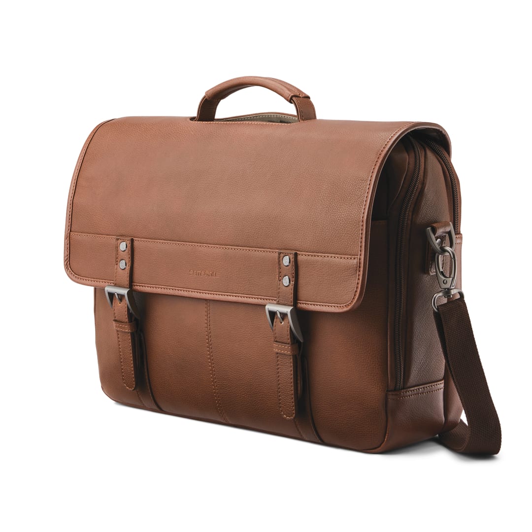 Sam Classic Leather Flapover - Cognac