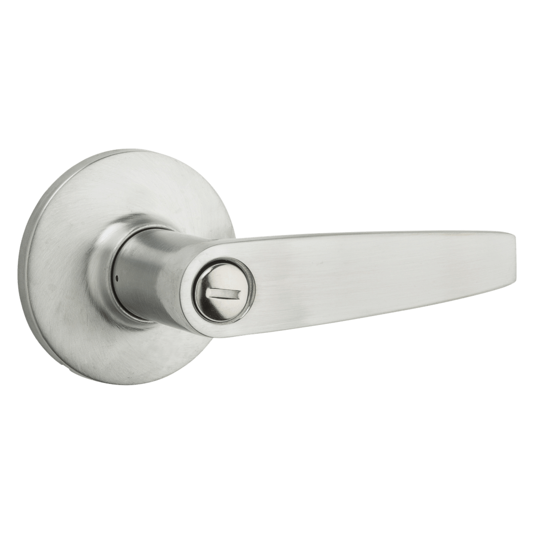Safelock Winston Lever -Bed/Bath in Satin Chrome