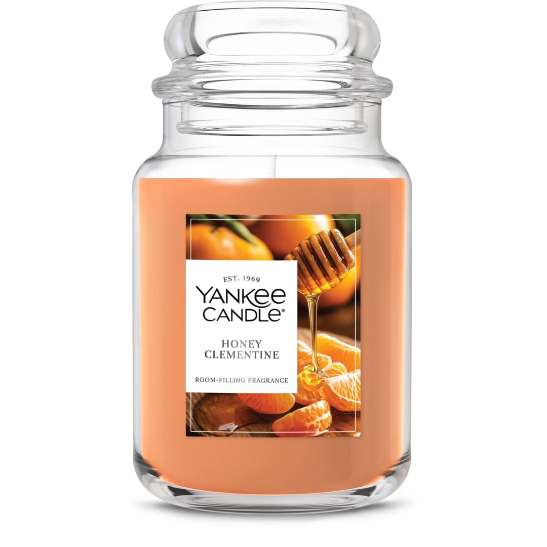 Yankee Candle® Honey Clementine Scented Candle, 22oz Large Jar with up to 150 Hour Burn Time, Great for gifting