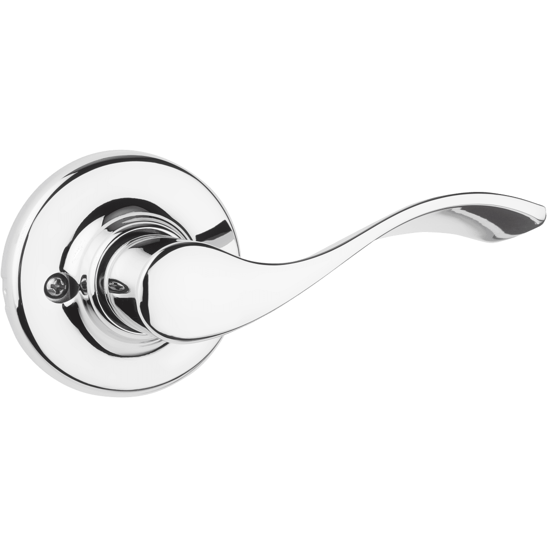 Balboa Half - Dummy Right Hand Wave Door Lever in Polished Chrome