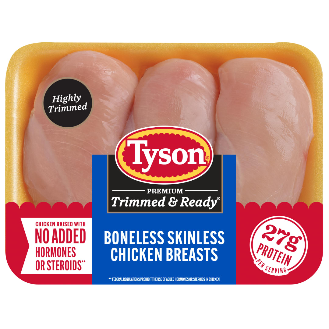 Tyson® Trimmed & Ready® Fresh Boneless Skinless Chicken Breasts, 1.45 lb.