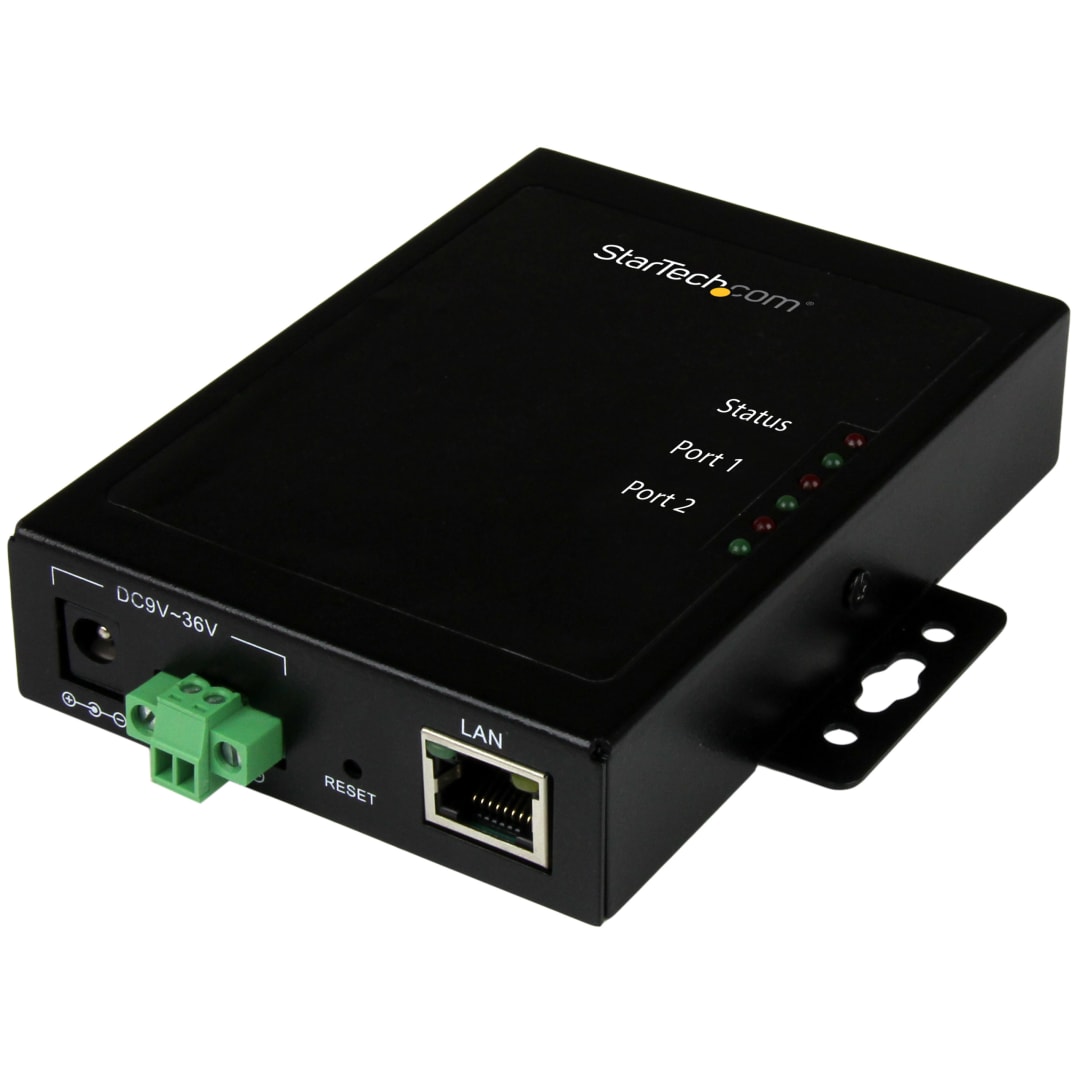2Port Serial Device Server - Mountable and Metal