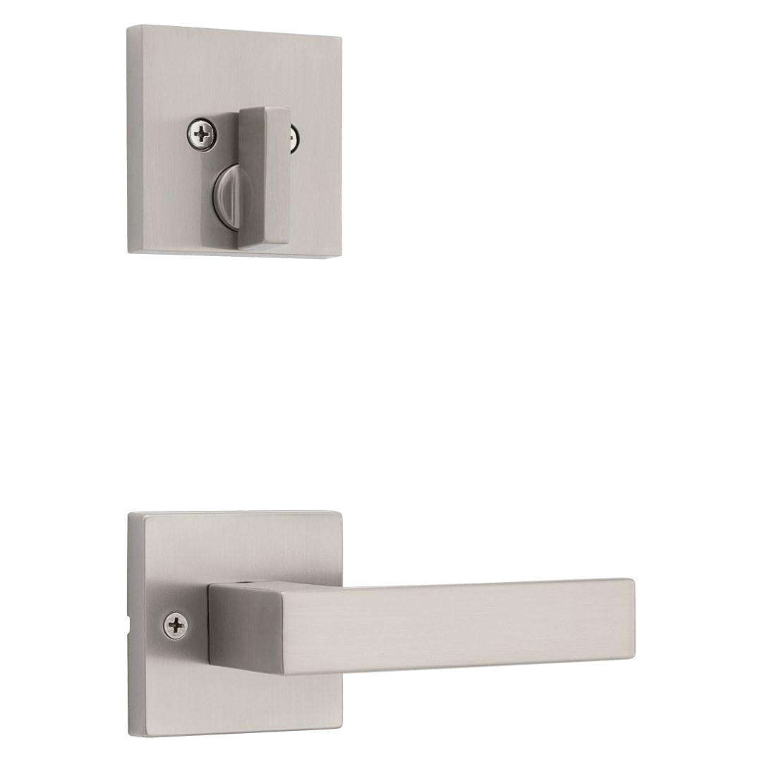 971 Single Cylinder Interior Pack w/ Singapore Lever for Signature Series Handlesets in Satin Nickel