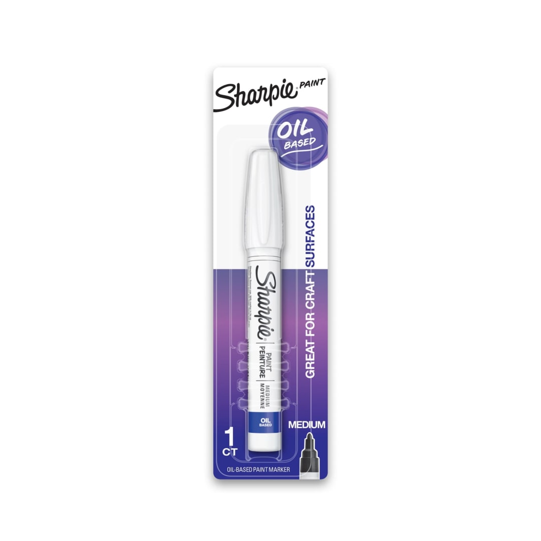 Sharpie® Oil-Based Paint Marker, Medium Point, White, 1 Pack