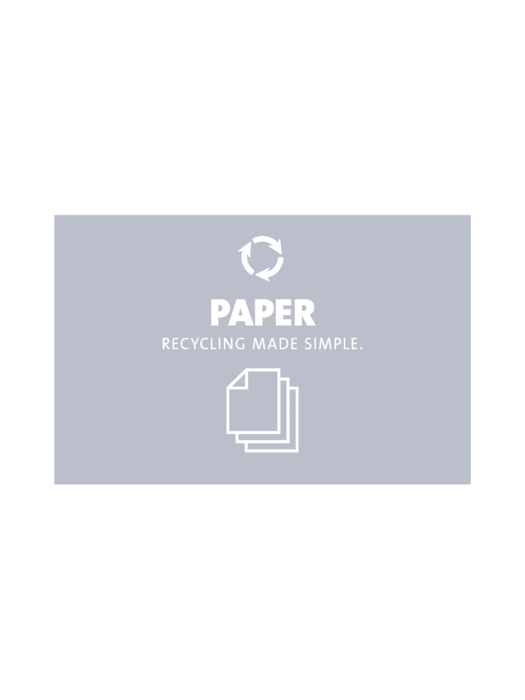  EVOLVE - Sign - Paper - Grey-White