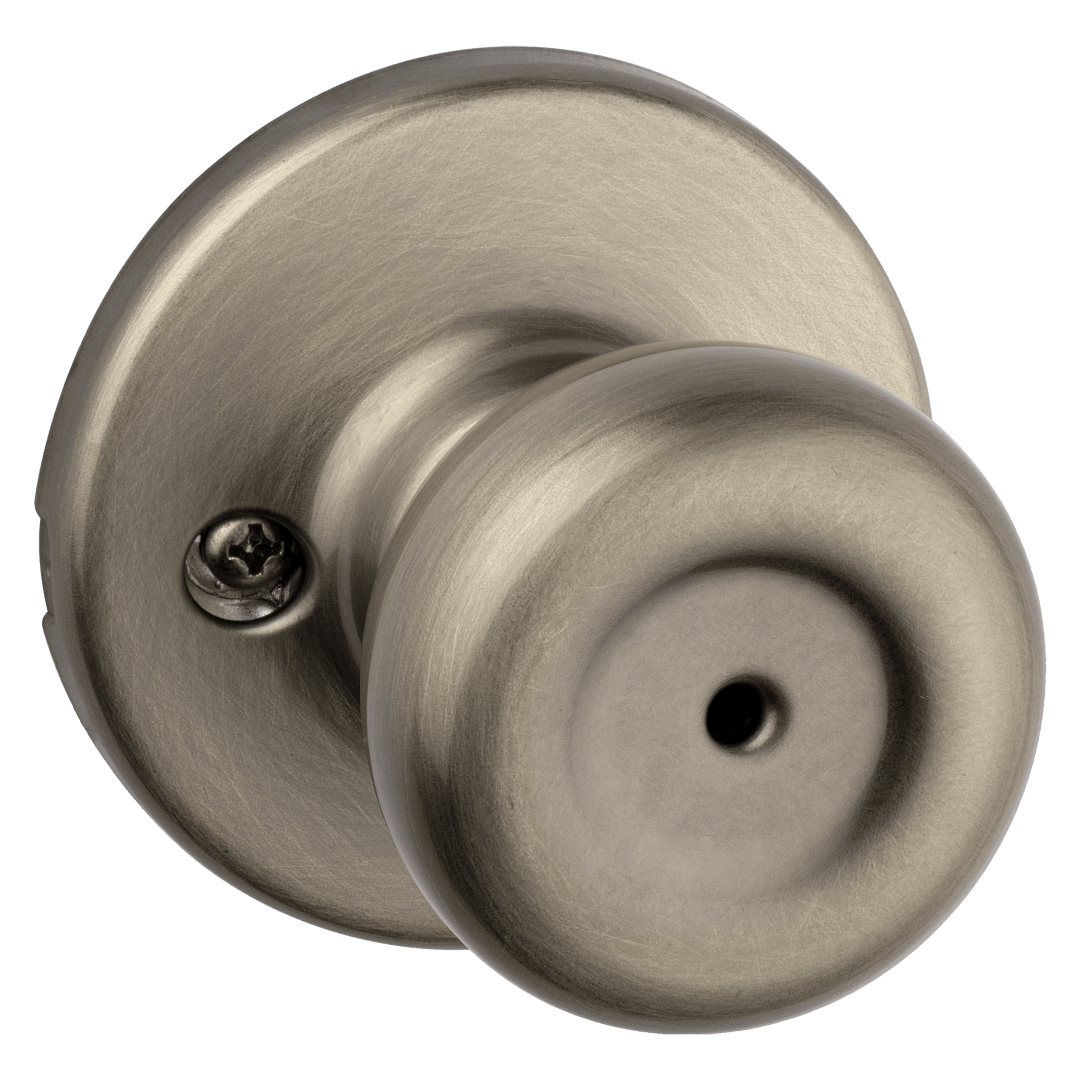 Tylo Bed/Bath Knob in Antique Brass