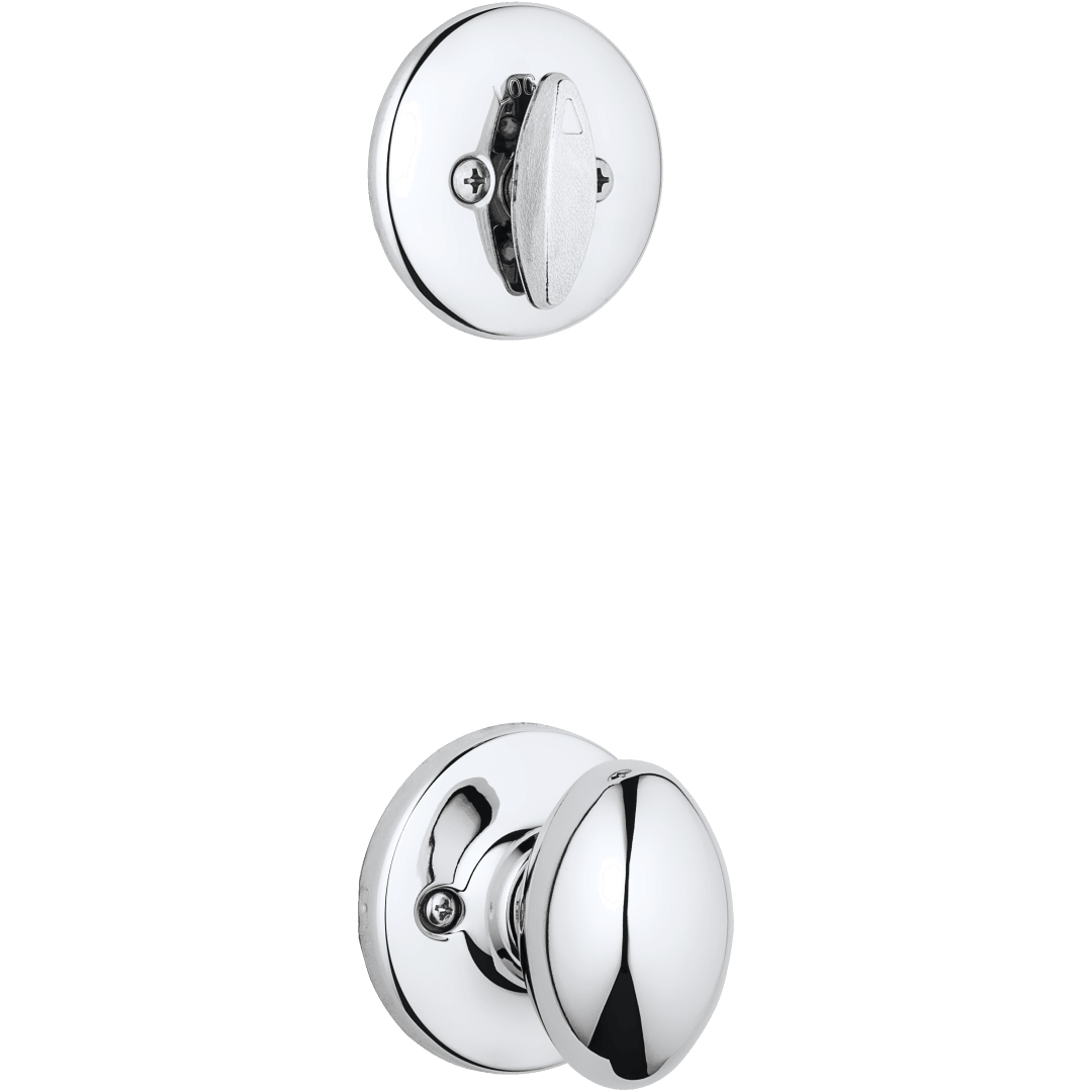 604 Single Cylinder Interior Pack w/Aliso Knob for Kwikset Series Handlesets in Polished Chrome