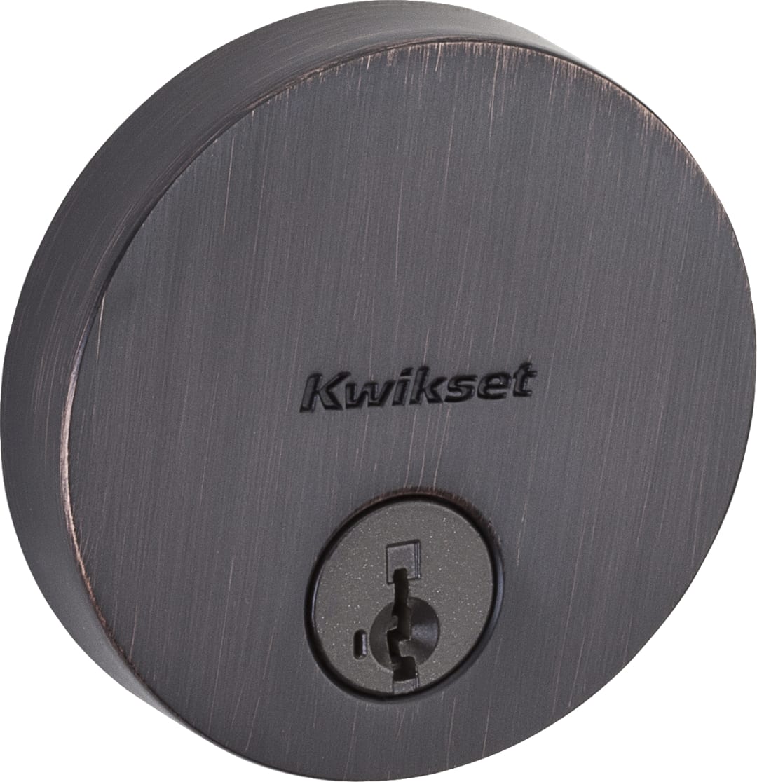 Uptown Single Cylinder Deadbolt in Venetian Bronze featuring SmartKey Security