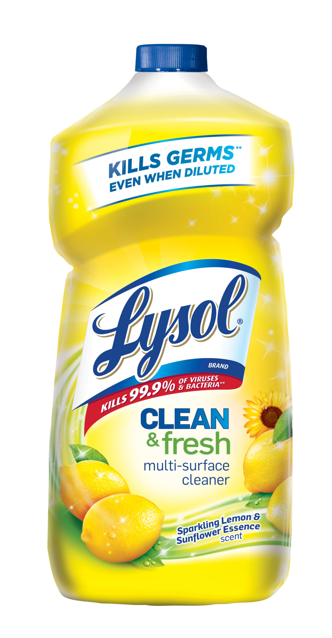 LYSOL® Clean & Fresh Multi-Surface Cleaner - Pourable Sparkling Lemon & Sunflower 6/28 oz.