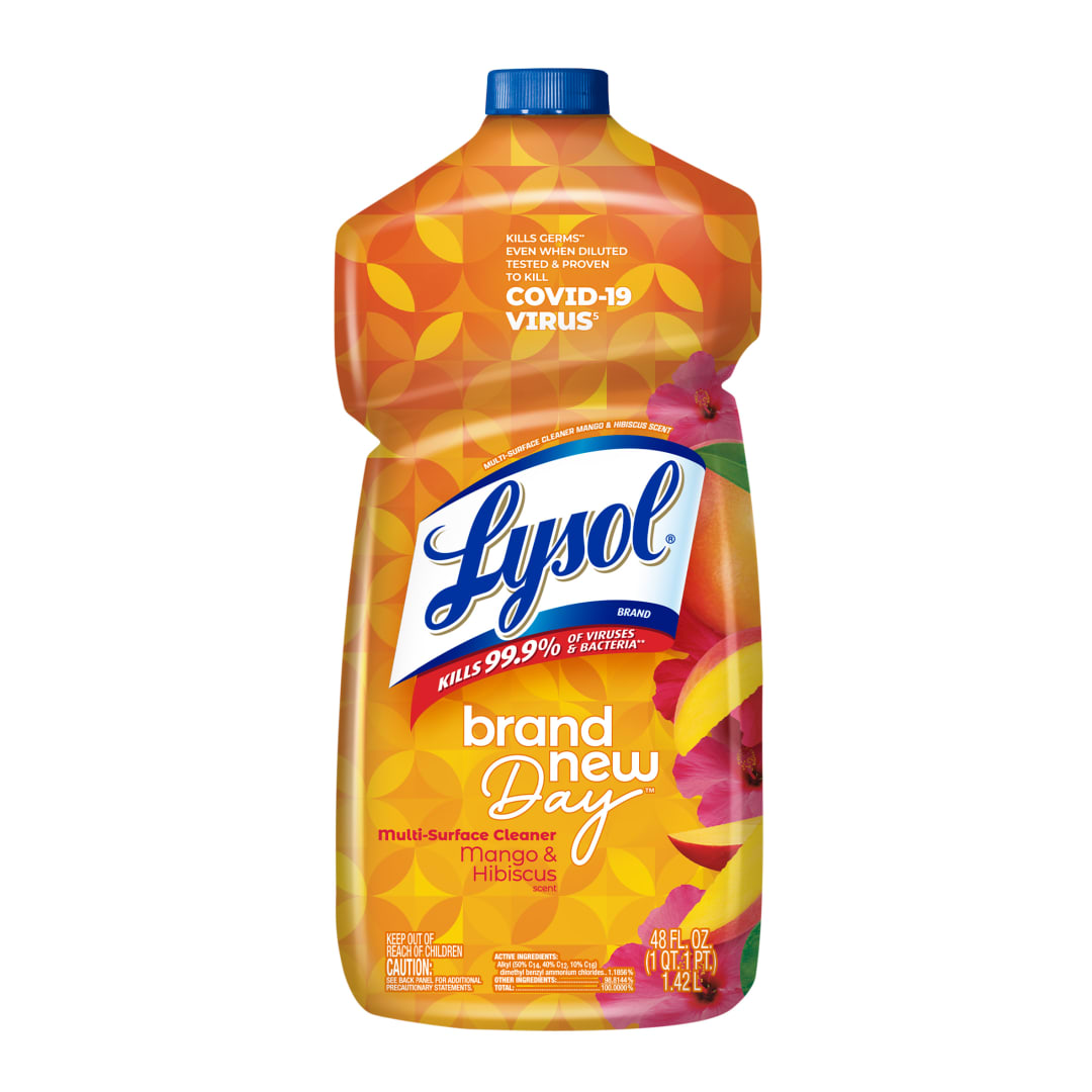 LYSOL® Multi-Surface Cleaner - Pourable Brand New Day™ Mango & Hibiscus 9/48 oz.