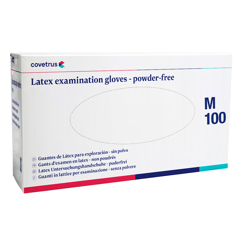 Covetrus Powder-Free Latex Examination Glove, White, Medium
