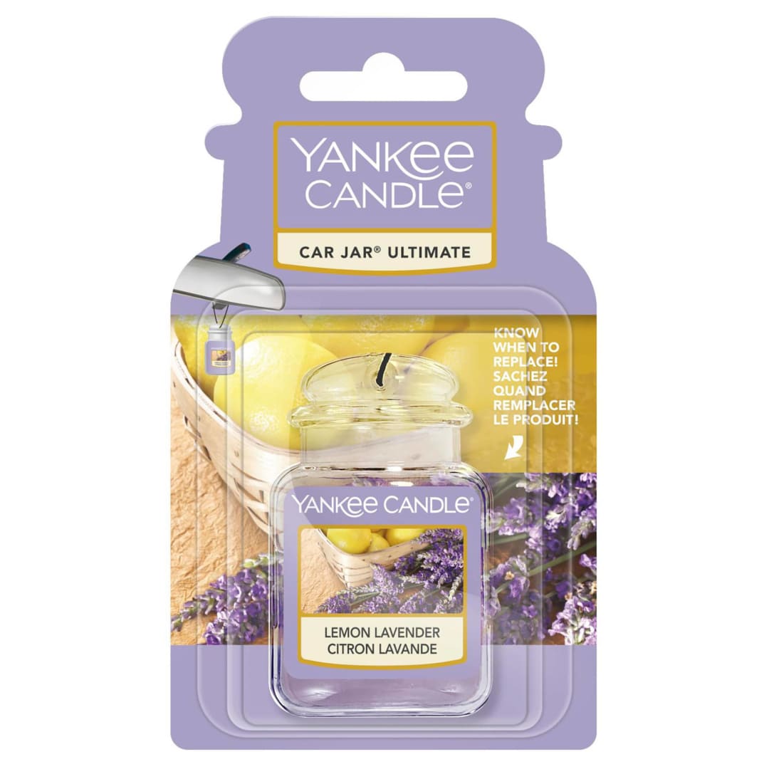 Yankee Candle® Car Jar Ultimate Air Freshener | Lemon Lavender | Lasts up to 4 Weeks