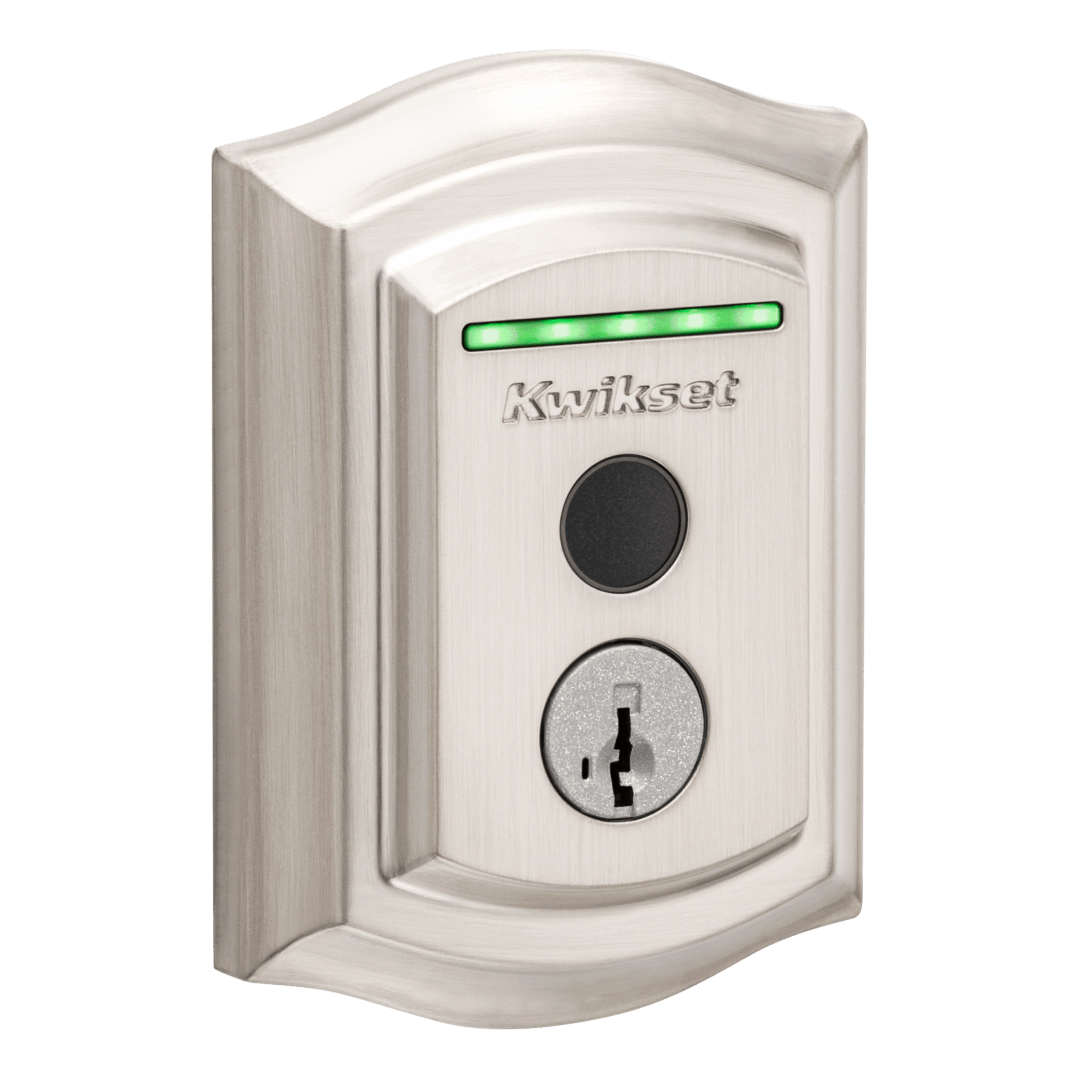 Halo Touch Traditional Fingerprint Smart Lock in Satin Nickel