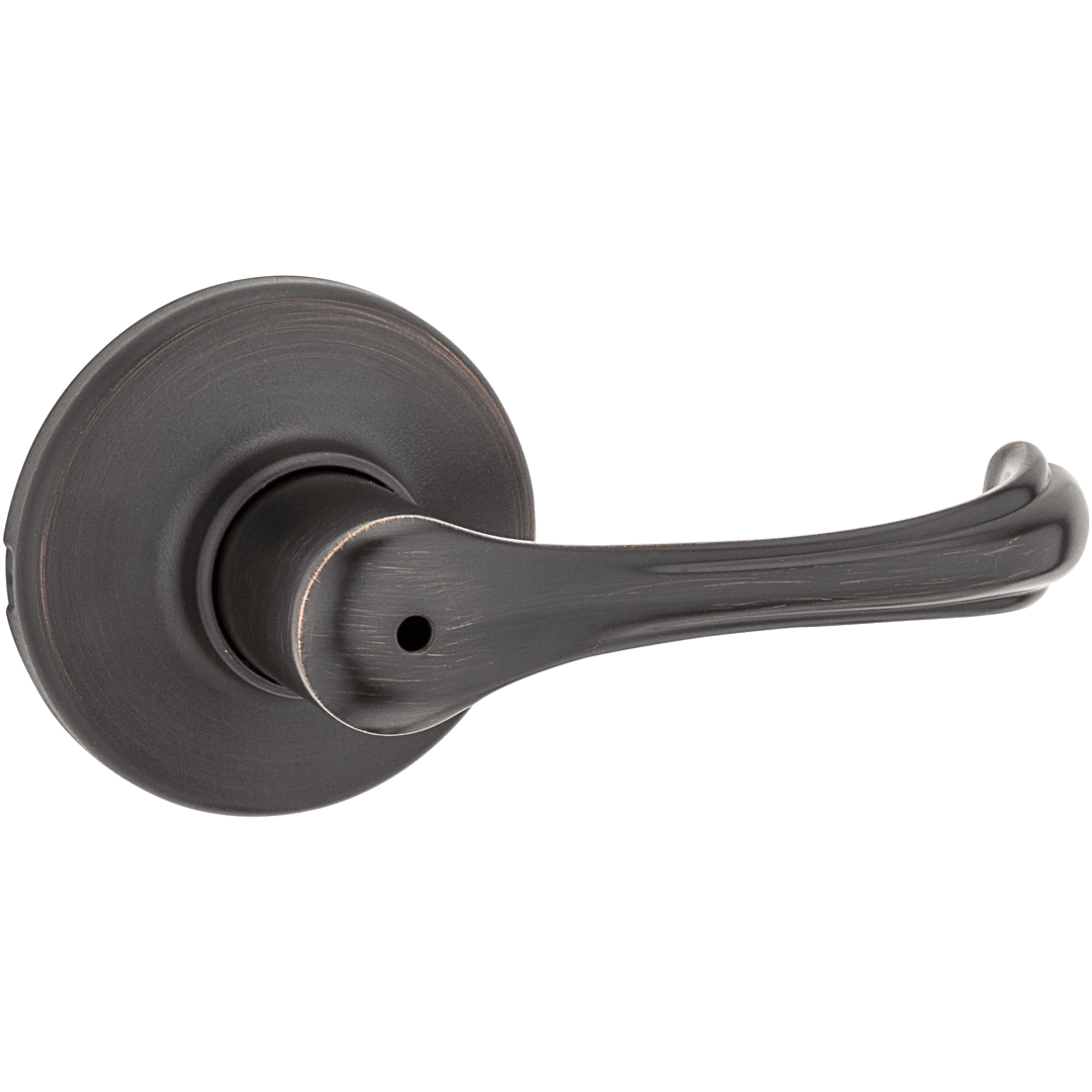 Dorian Bed/Bath Lever in Venetian Bronze